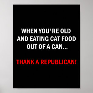 Funny Pro-democrat Anti-republican Political Poster