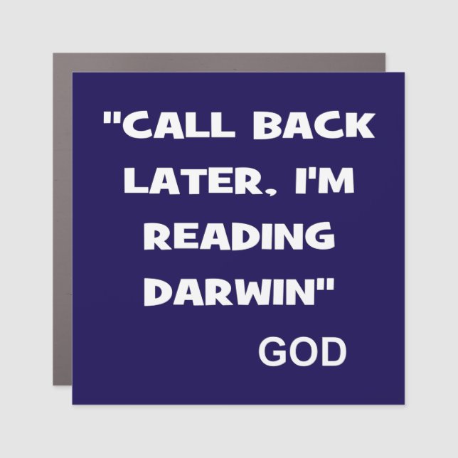 Funny pro-life car magnet (Front)