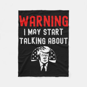 Funny Pro Trump Republican American Conservative P Fleece Blanket