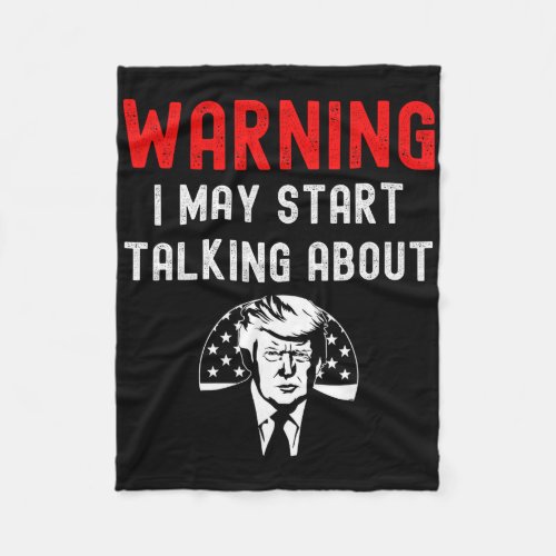 Funny Pro Trump Republican American Conservative P Fleece Blanket