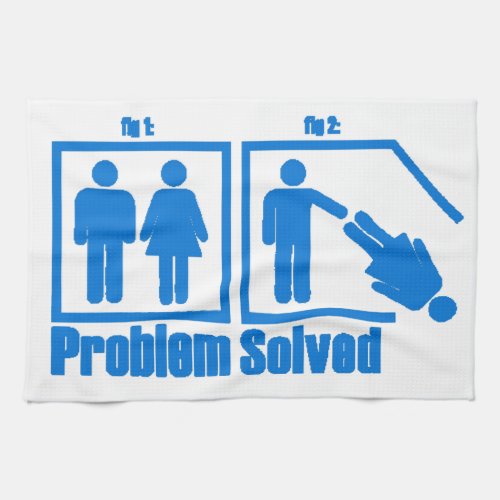 Funny Problem Solved Man Towel