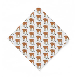Funny proboscis monkey cartoon illustration bandana