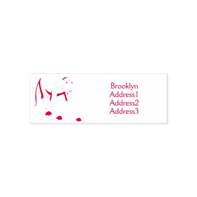 Funny proboscis monkey cartoon illustration self-inking stamp (Design)