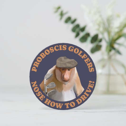 Funny Proboscis Monkey Golf Lovers  (Standing Front)