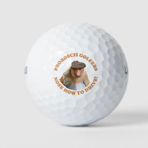 Funny Proboscis Monkey Golf Lovers Balls
