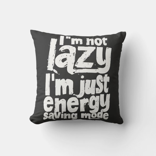 Funny Procrastination quote Throw Pillow (Front)