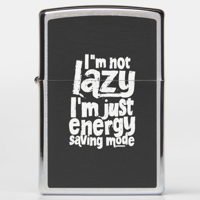 Funny Procrastination quote Zippo Lighter (Front)