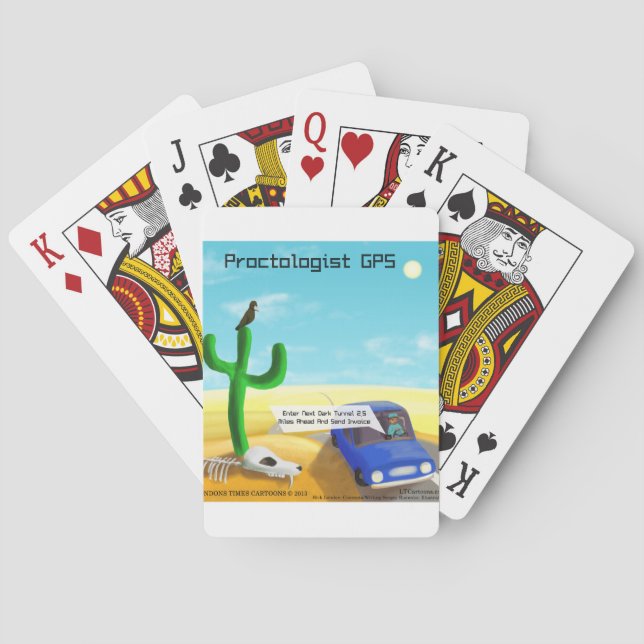 Funny Proctology Poker Cards (Back)