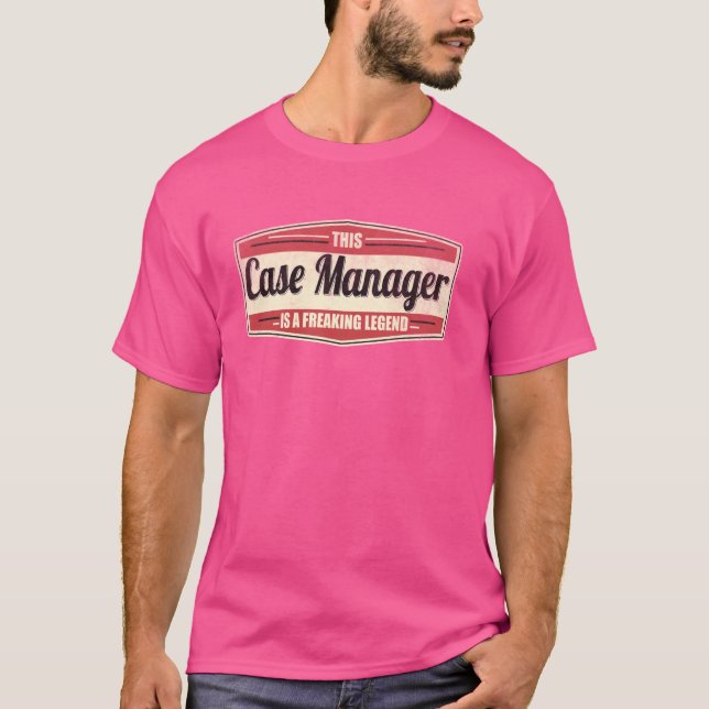 Funny Profession Quote Vintage Case Manager T-Shirt (Front)