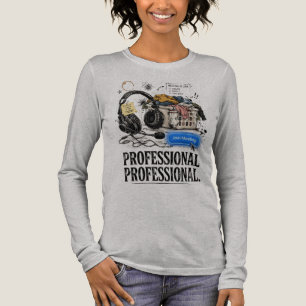 Funny Professional WFH Long Sleeve Meeting Tee