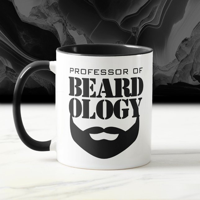 Funny Professor of Beardology Mug (Funny Professor of Beardology Mug Cover Photo)