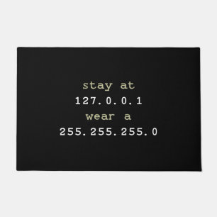 Funny programing for coder - black Doormat