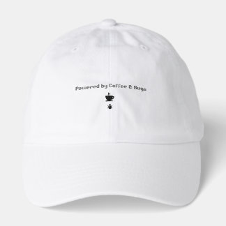 Funny Programmer Cap - Powered by Coffee and Bug