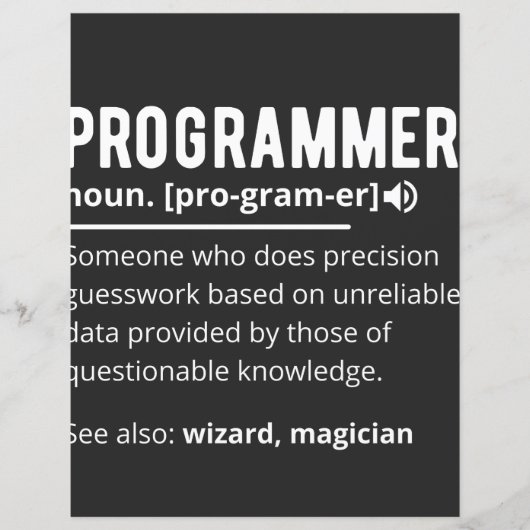 Funny Programmer Code Developer Meaning Definition (Front)