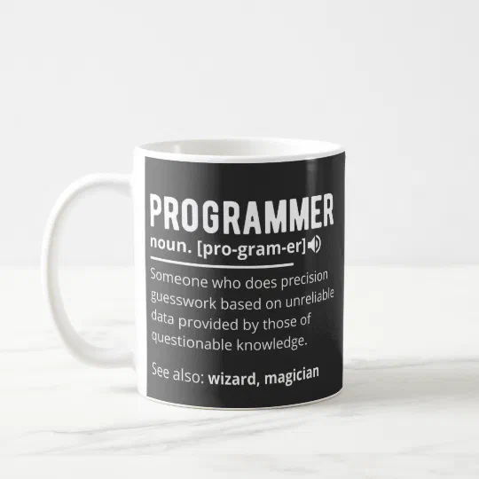 Funny Programmer Code Developer Meaning Definition Coffee Mug