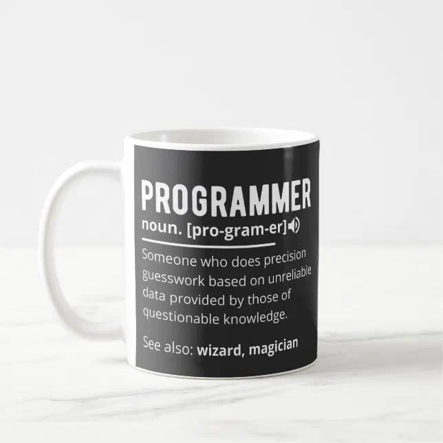 Funny Programmer Code Developer Meaning Definition Coffee Mug | Zazzle
