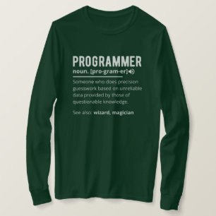 Funny Programmer Code Developer Meaning Definition T-Shirt