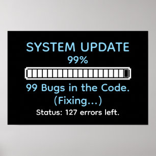 Funny Programmer Coding Poster