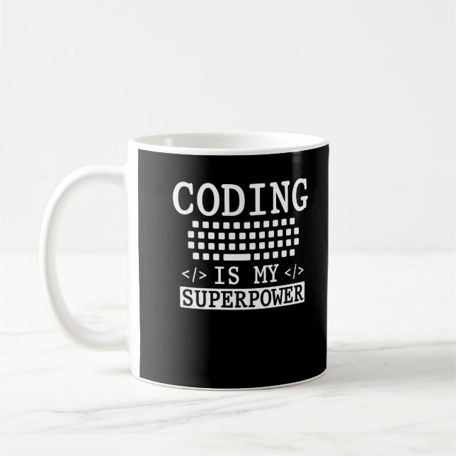 Funny Programmer Computer Science Coder Coffee Mug (Left)