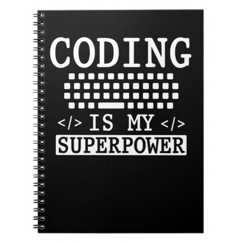 Funny Programmer Computer Science Coder Notebook