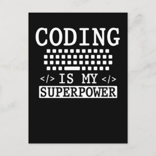 Funny Programmer Computer Science Coder Postcard