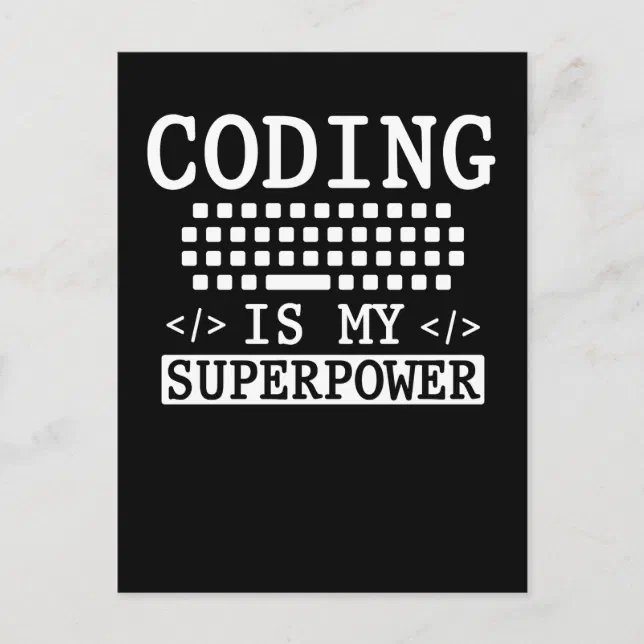 Funny Programmer Computer Science Coder Postcard | Zazzle