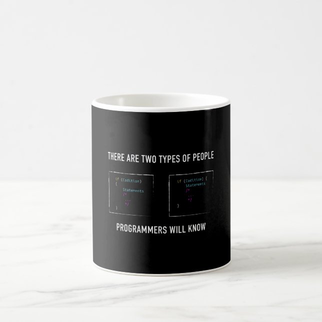 Funny Programmer Gift for Coding Geek Coffee Mug (Center)