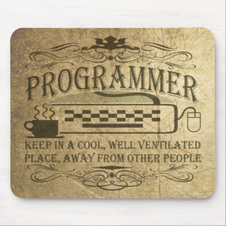 Funny Programmer Mouse Pad
