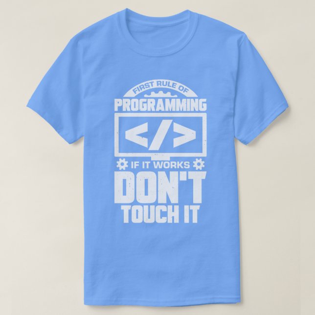 Funny Programming Coding Programmer Coder Gift  T-Shirt (Design Front)