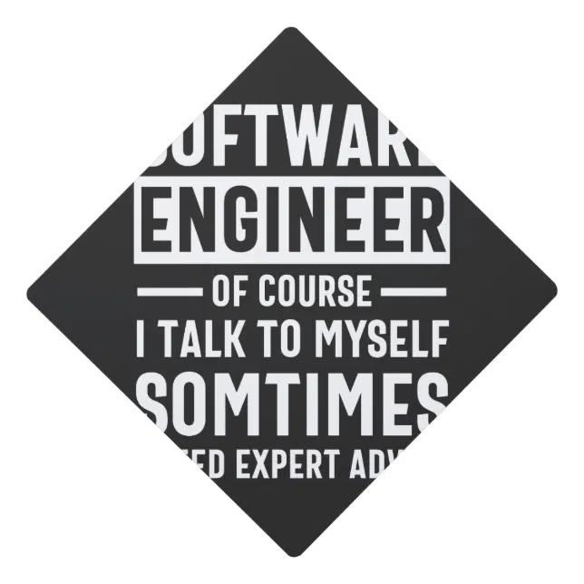 Computer Engineer Toppers Funny Programming Software Engineer Gift Graduation Cap Topper | Zazzle