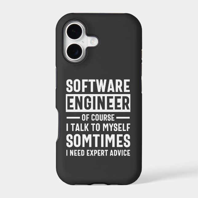 Funny Programming Software Engineer Gift Iphone Case (Back)