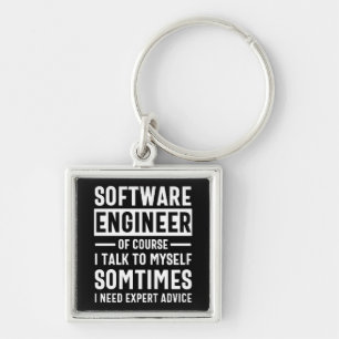 Funny Programming Software Engineer Gift Keychain