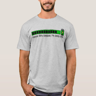 Funny Progress 99% Complete VFX Coordinator T-Shirt