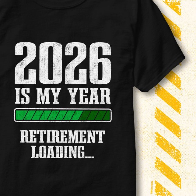 Funny Progress Bar Retired 2026 Retirement Loading T-Shirt (Creator Uploaded)
