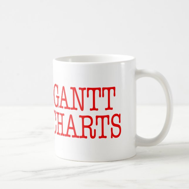 Funny Project Management Saying Love Gantt Charts Coffee Mug (Right)