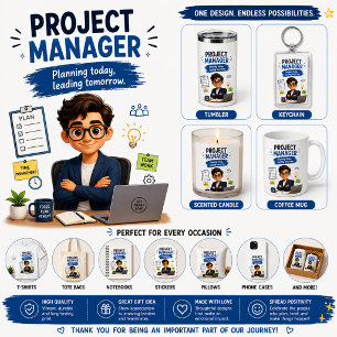 Funny Project Manager (Editable Name) Insulated Tumbler