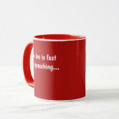 Funny Project Manager Gift PMO Team Go Live Quote Mug (Front Left)