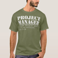 Funny Project Manager Title Gift for Managers