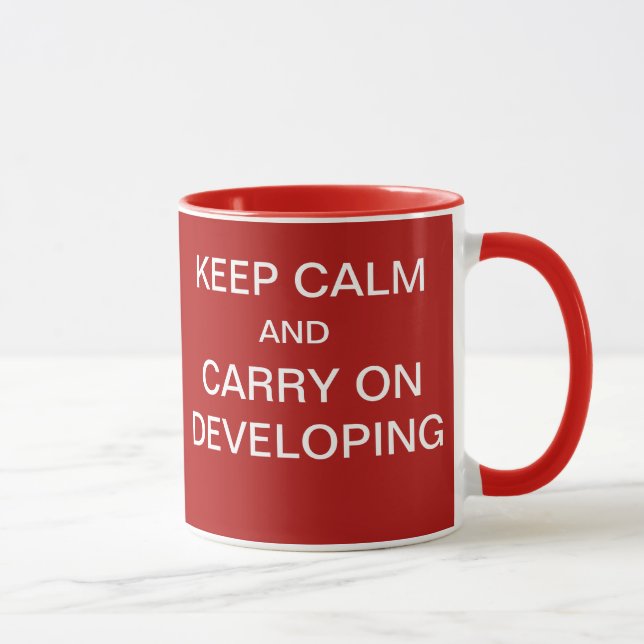Funny Project System Developer Gift - Go Live Joke Mug (Right)