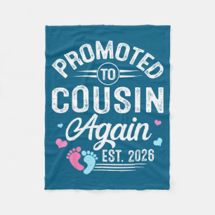 Funny Promoted Cousin Again Est Baby Fleece Blanket