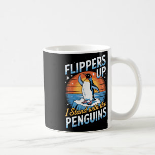Funny Protest Tariff Penguins Protest Against Tari Coffee Mug
