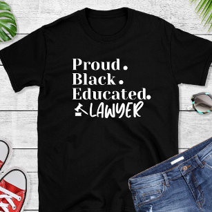 Funny Proud Black Lawyer Black T-Shirt