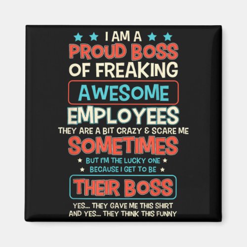 Funny Proud Boss Employee Appreciation Office Men 
