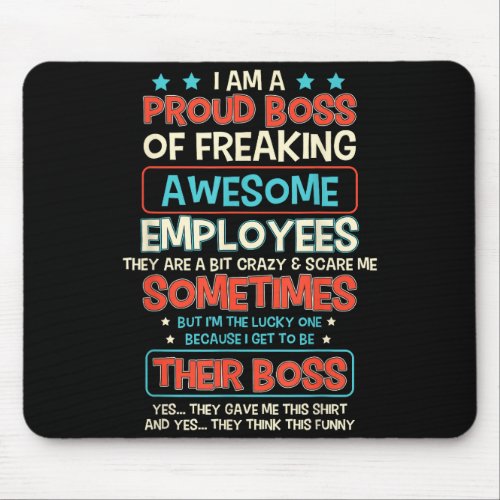 Funny Proud Boss Employee Appreciation Office Men 