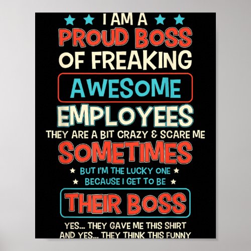 Funny Proud Boss Employee Appreciation Office Men 