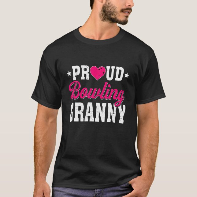 Funny Proud Bowling Granny Sport Lover Mothers Day T-Shirt (Front)