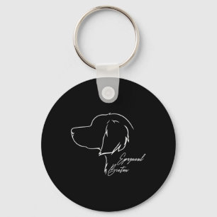 Funny Proud Epagneul Breton Profile Dog Mom Huntin Keychain