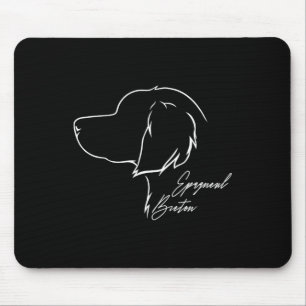 Funny Proud Epagneul Breton Profile Dog Mom Huntin Mouse Pad