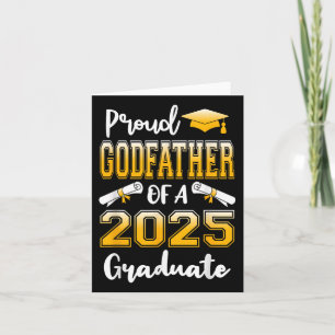 Funny Proud Godfather Of A Cl Of 2025 Graduate  Card