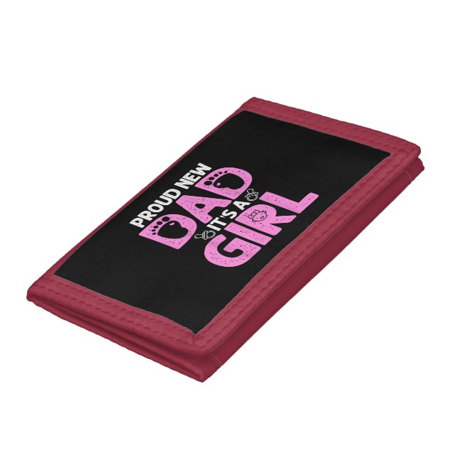 Funny Proud New Dad Gift For Men Father's Day It's Trifold Wallet (Bottom)